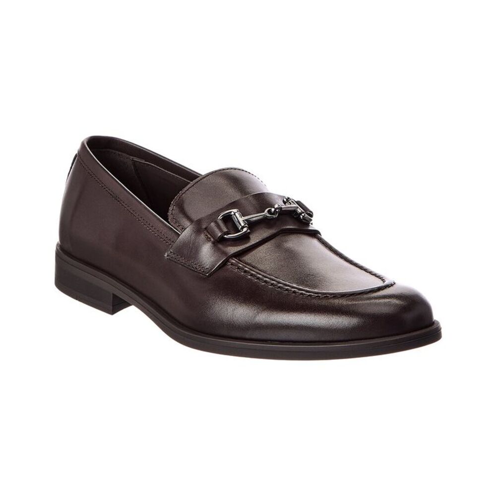 M By Bruno Magli Renato Bit Leather Loafer, Brown
